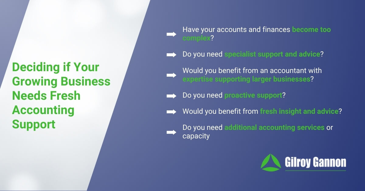 How to Decide if Your Growing Business Needs Fresh Accounting Support